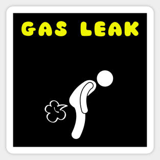 Gas Leak Funny Fart Sticker